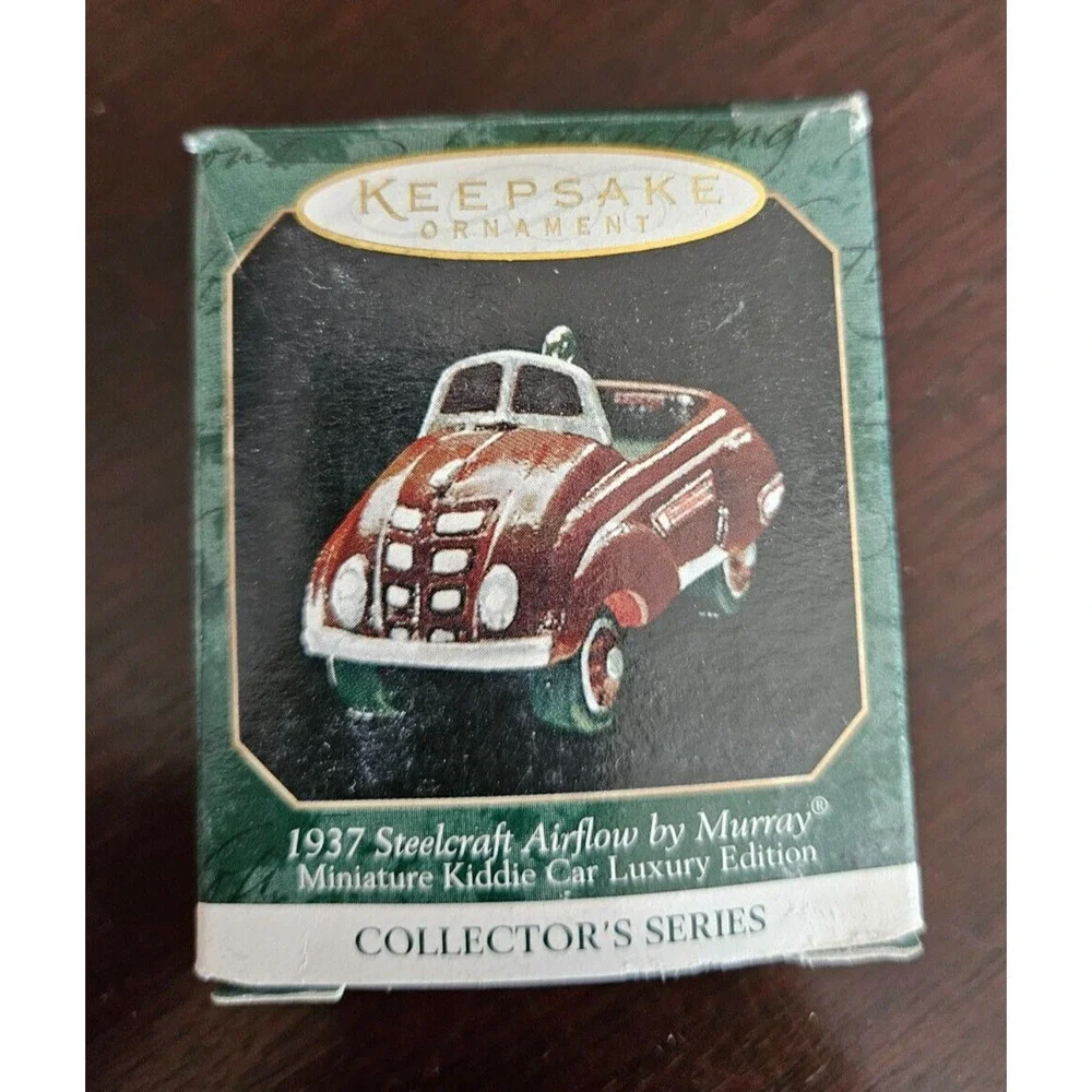 1999 Hallmark Ornament 1937 Steelcraft Airflow By Murray Car Miniature #2 Series